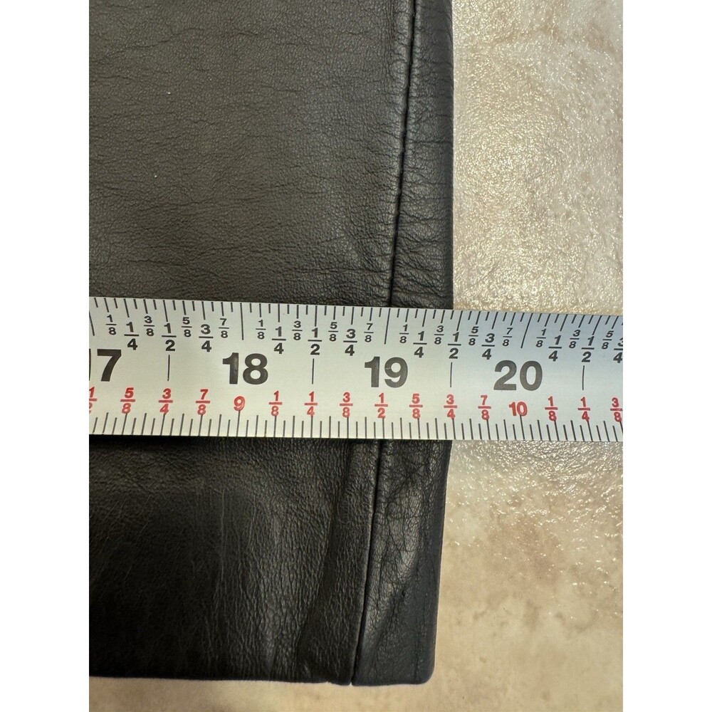 G-III Leather Fashions Women’s 12 Black Genuine Leather Maxi Skirt Y2K Vintage - Picture 8 of 8